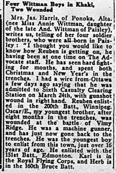 Paisley Advocate, April 17, 1918